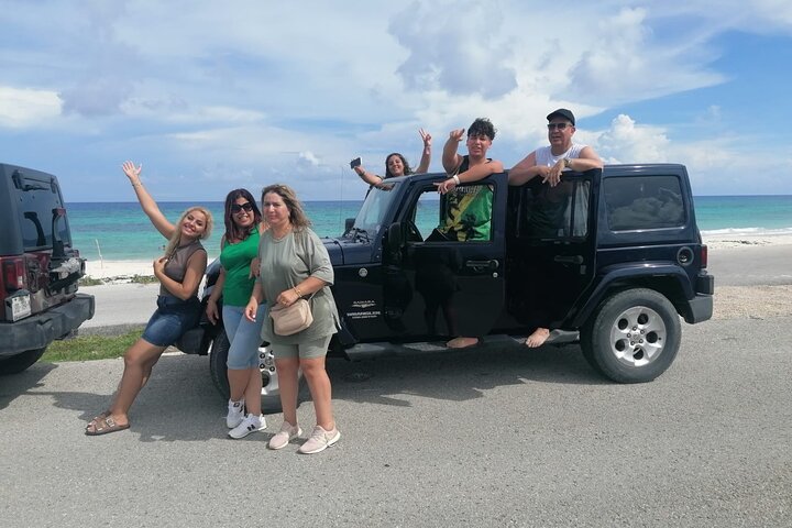 Private Jeep or Buggy Tour Snorkeling Maya Park and Tacos